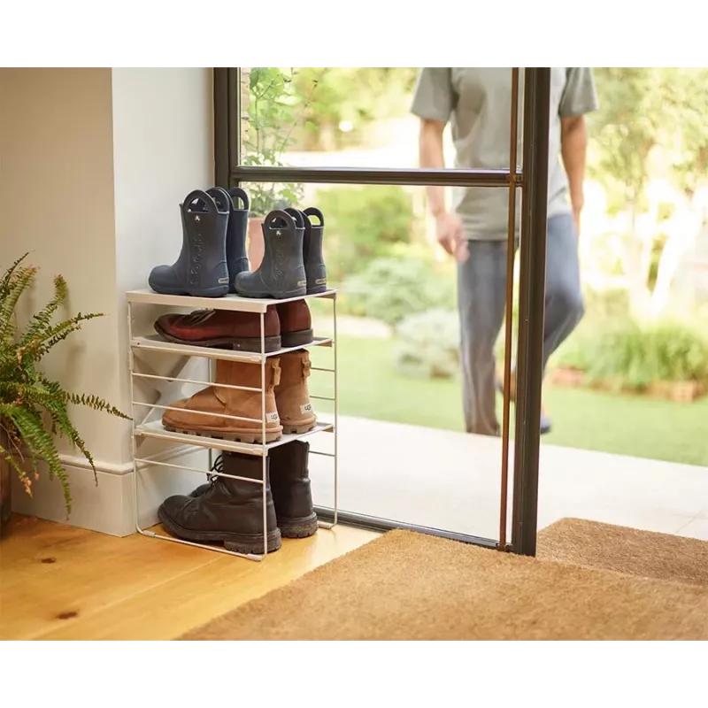 Joseph Joseph Level verstellbarer Ecru-Schuhregal