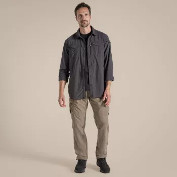 Craghoppers NosiLife Adventure LS Shirt III - Schwarz Pfeffer - L