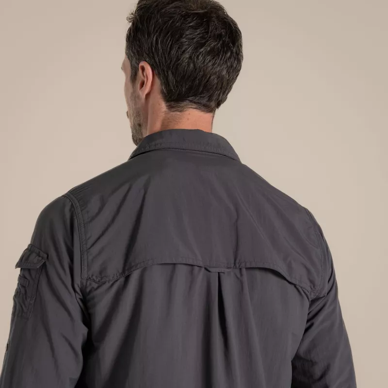 Craghoppers NosiLife Adventure LS Shirt III - Schwarz Pfeffer - L