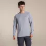 Craghoppers NosiLife Abel Langarm-Shirt - Soft Grey Marl - Größe M