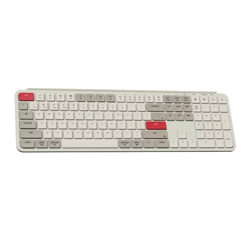 Keychron B6 Pro Ultra-Slim 100% Kabellose Mechanische Tastatur – Retro Rot