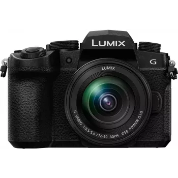Panasonic LUMIX DC-G90MEG-K 20,3MP Micro Four Thirds Systemkamera mit 12-60mm Objektiv - Schwarz