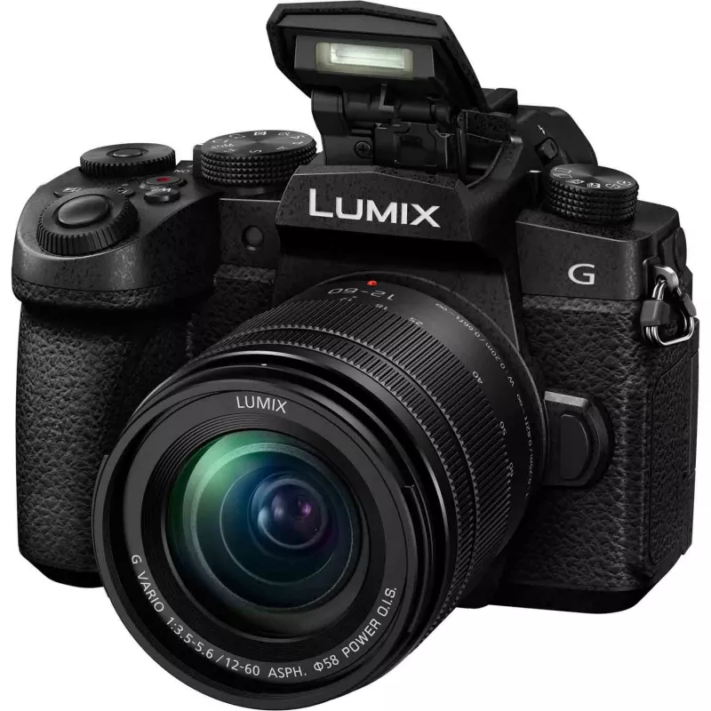 Panasonic LUMIX DC-G90MEG-K 20,3MP Micro Four Thirds Systemkamera mit 12-60mm Objektiv - Schwarz