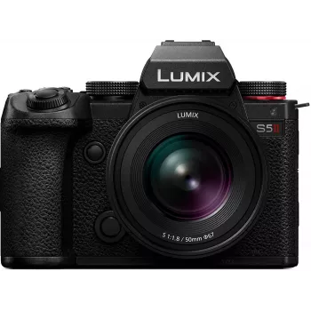 Panasonic Lumix DC-S5 Mark II Systemkamera mit Lumix S 50mm f/1.8 Objektiv - Schwarz
