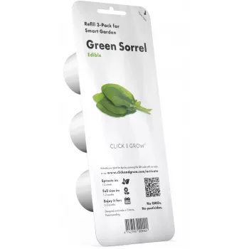 Click & Grow Sauerampfer Pflanzenkapseln für Smart Garden, 3er-Pack (SGR55X3)