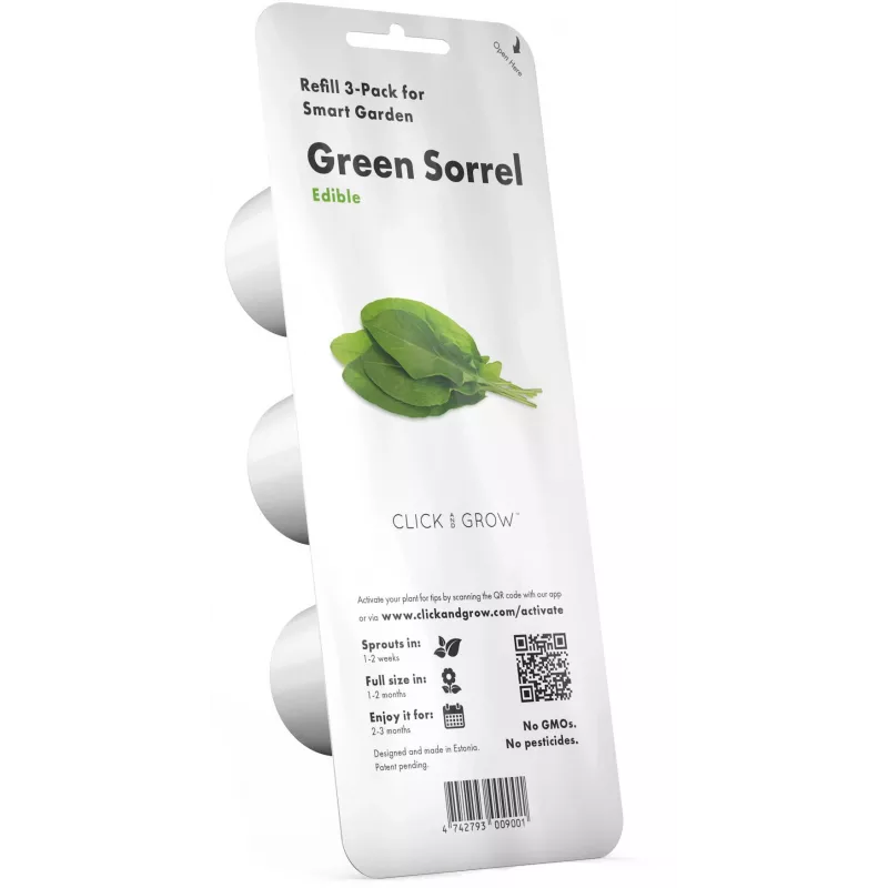 Click & Grow Sauerampfer Pflanzenkapseln für Smart Garden, 3er-Pack (SGR55X3)