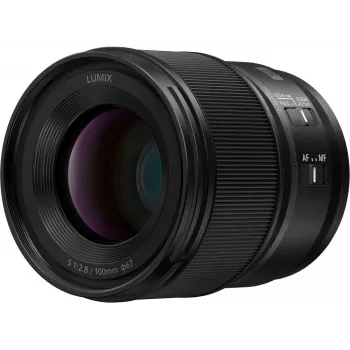 Panasonic Lumix S 100mm F2.8 Macro Objektiv, Schwarz (S-E100E)