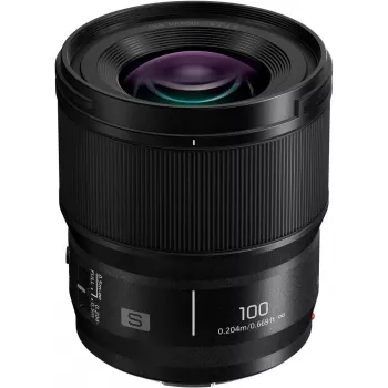 Panasonic Lumix S 100mm F2.8 Macro Objektiv, Schwarz (S-E100E)