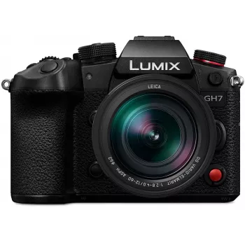 Panasonic Lumix DC-GH7LE Systemkamera Gehäuse mit 12-60mm Objektiv Kit - Schwarz