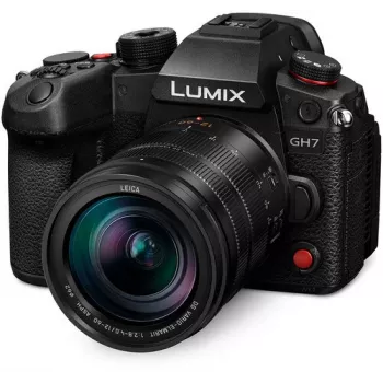 Panasonic Lumix DC-GH7LE Systemkamera Gehäuse mit 12-60mm Objektiv Kit - Schwarz