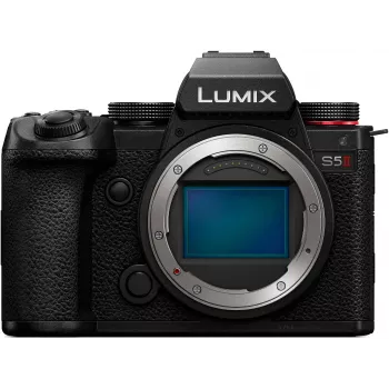 Panasonic Lumix DC-S5 Mark II Systemkamera Gehäuse (DC-S5M2E) - 24,2MP Vollformat-CMOS, 6K-Video, 5-Achsen-Stabilisierung, Schwarz