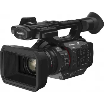 Panasonic HC-X2E 4K Ultra HD Profi-Camcorder mit 20x Leica Dicomar Objektiv, 5-Achsen Hybrid O.I.S.+, Dual XLR-Eingängen, 3G-SDI, Wi-Fi, Dual SD-Kartensteckplätzen