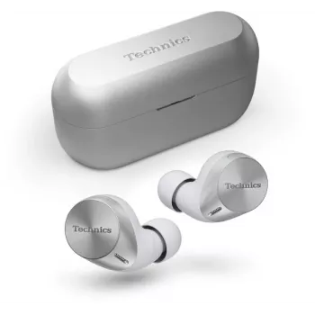 Technics EAH-AZ60M2ES True Wireless In-Ear-Kopfhörer mit Dual Hybrid ANC, LDAC, 8-mm-Treibern, 3-Geräte-Multipoint, IPX4, Silber