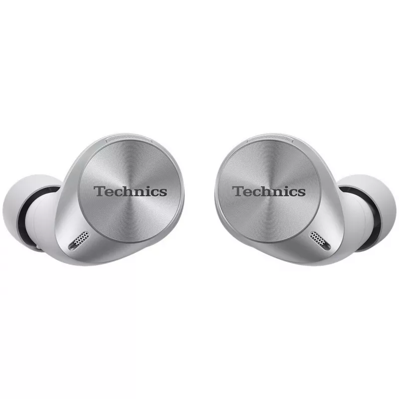 Technics EAH-AZ60M2ES True Wireless In-Ear-Kopfhörer mit Dual Hybrid ANC, LDAC, 8-mm-Treibern, 3-Geräte-Multipoint, IPX4, Silber