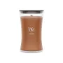 WoodWick Radiant Amber 609,5g Duftkerze mit Holzdocht, bis zu 180 Stunden Brenndauer, Sanduhr-Glasgefäß
