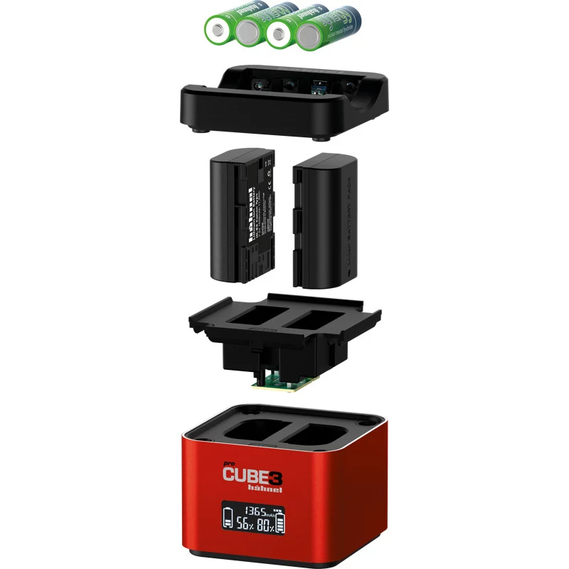 Hähnel ProCube 3 Twin Ladegerät für Canon-Kameras (1000 577.0)