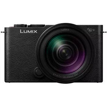Panasonic Lumix DC-S9 Kamera mit 28-200mm Objektiv-Kit, Tiefschwarz (DC-S9HE-K)