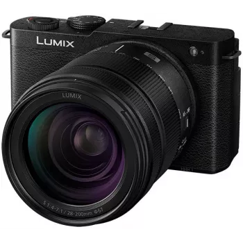 Panasonic Lumix DC-S9 Kamera mit 28-200mm Objektiv-Kit, Tiefschwarz (DC-S9HE-K)