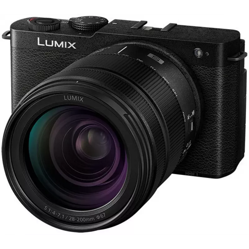 Panasonic Lumix DC-S9 Kamera mit 28-200mm Objektiv-Kit, Tiefschwarz (DC-S9HE-K)