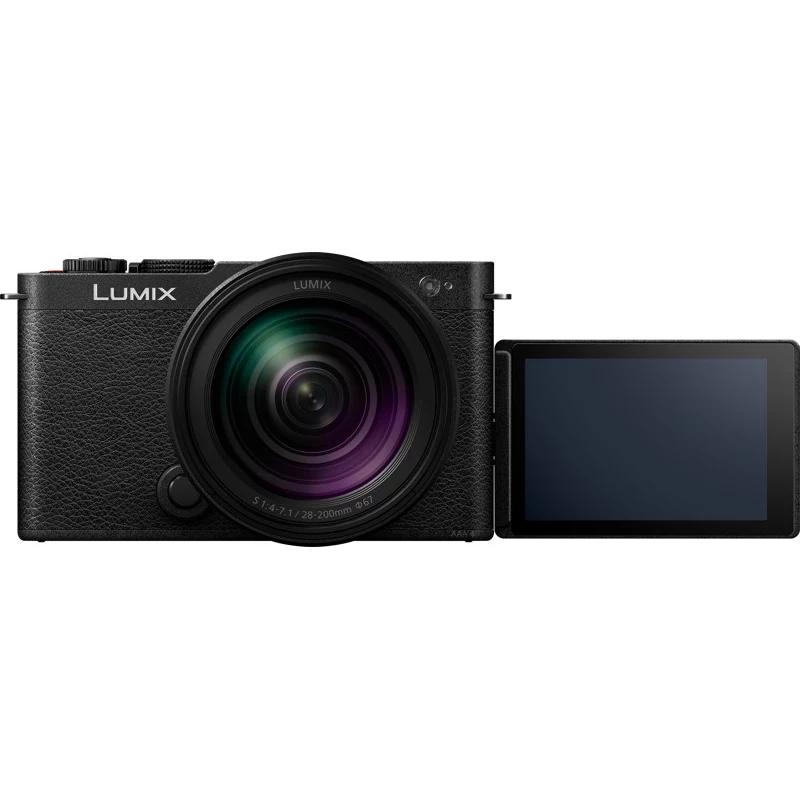 Panasonic Lumix DC-S9 Kamera mit 28-200mm Objektiv-Kit, Tiefschwarz (DC-S9HE-K)
