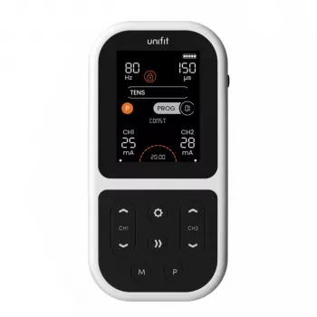 Tenscare Unifit Fitness Recovery and Pain Relief TENS/EMS Gerät - 2 Kanäle, 18 Programme, hintergrundbeleuchtetes LCD