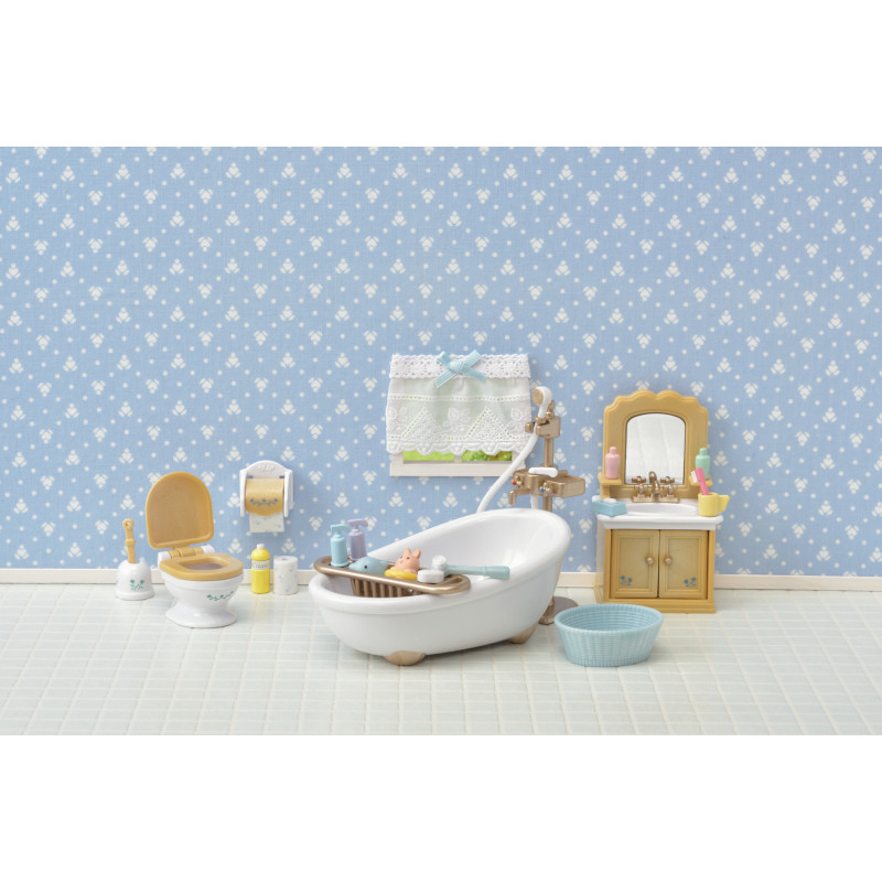 Sylvanian Families Landhausstil Badezimmer Möbel-Spielset