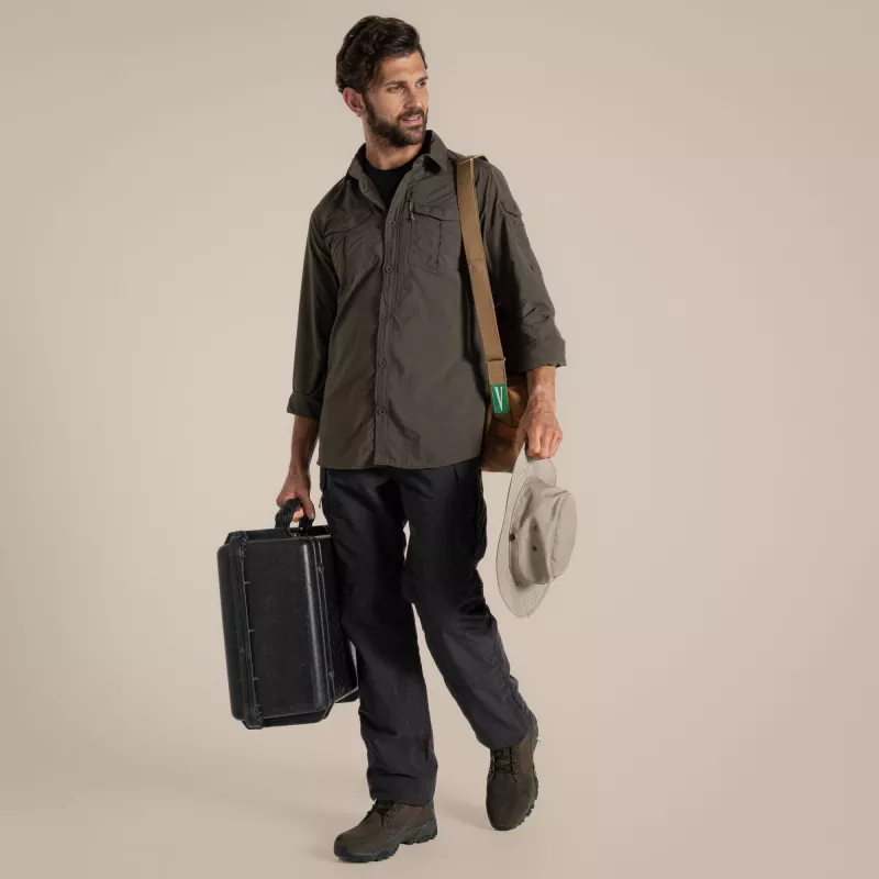Craghoppers NosiLife Adventure LS Shirt III - Waldgrün (M)