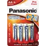 Panasonic Alkaline Power AA-Batterien LR6PPG/6BP 4+2 Gratis-Pack (6 Stück)