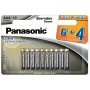 Panasonic Everyday Power AAA Alkaline-Batterien LR03 10er-Pack Blister (6+4 Bonus)