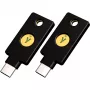 YubiKey 5C NFC Sicherheitsschlüssel (Schwarz/Gold, 2er-Pack)