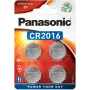 Panasonic CR2016 3V Lithium-Knopfzelle - 4er-Pack (CR-2016EL/4B)