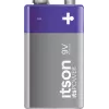 ITSON 6LR61IPO/1CP Alkaline 9V Batterie (6LR61, PP3, 1 Pack) – Quecksilberfrei, 5 Jahre Lagerfähigkeit