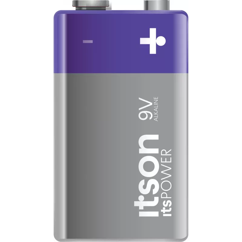 ITSON 6LR61IPO/1CP Alkaline 9V Batterie (6LR61, PP3, 1 Pack) – Quecksilberfrei, 5 Jahre Lagerfähigkeit