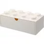 LEGO Brick 8 Schreibtischschublade weiße Aufbewahrungsbox mit 8 Noppen