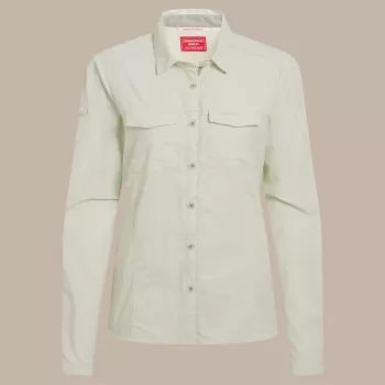 Craghoppers NosiLife Adventure LS Shirt III Damen Reisehemd - Pear Drop, Größe S