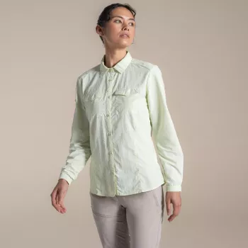 Craghoppers NosiLife Adventure LS Shirt III Damen Reisehemd - Pear Drop, Größe S