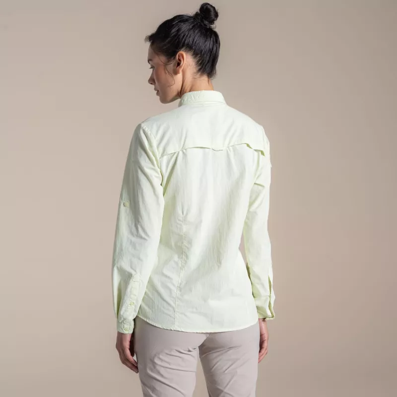 Craghoppers NosiLife Adventure LS Shirt III Damen Reisehemd - Pear Drop, Größe S