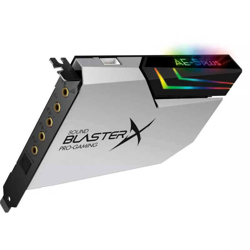 Creative Labs Sound BlasterX AE-5 Plus Pure Edition PCIe Gaming-Soundkarte