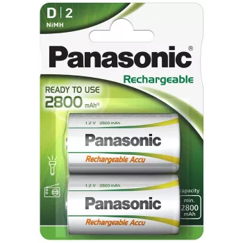 Panasonic HHR-1SRE/2B wiederaufladbare NiMH AAA-Batterien (2er-Pack, 750 mAh, 1,2 V)