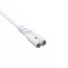 Akyga AK-RD-06A Netzkabel CEE 7/16 (Eurostecker) auf IEC C7, 2,5 A, 1,5 m, Weiß