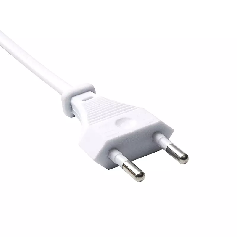 Akyga AK-RD-06A Netzkabel CEE 7/16 (Eurostecker) auf IEC C7, 2,5 A, 1,5 m, Weiß