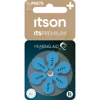 itson itsPREMIUM Zink-Luft-Hörgerätebatterie PR675IT/6RM (PR675(44)IT/6RM)
