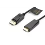 Accura DisplayPort-zu-HDMI-Kabel 3,0 m 4K@60Hz 18Gbps HDCP 2.2 vergoldet Schwarz