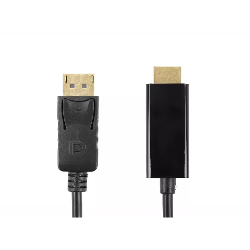 Accura DisplayPort-zu-HDMI-Kabel 3,0 m 4K@60Hz 18Gbps HDCP 2.2 vergoldet Schwarz
