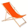 Klassischer Buchenholz-Liegestuhl GreenBlue GB183 Orange