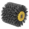 DEDRA DED79334G Nylon-Schleifbürste für Satinier- und Poliermaschinen, 120 x 100 mm, Körnung 400
