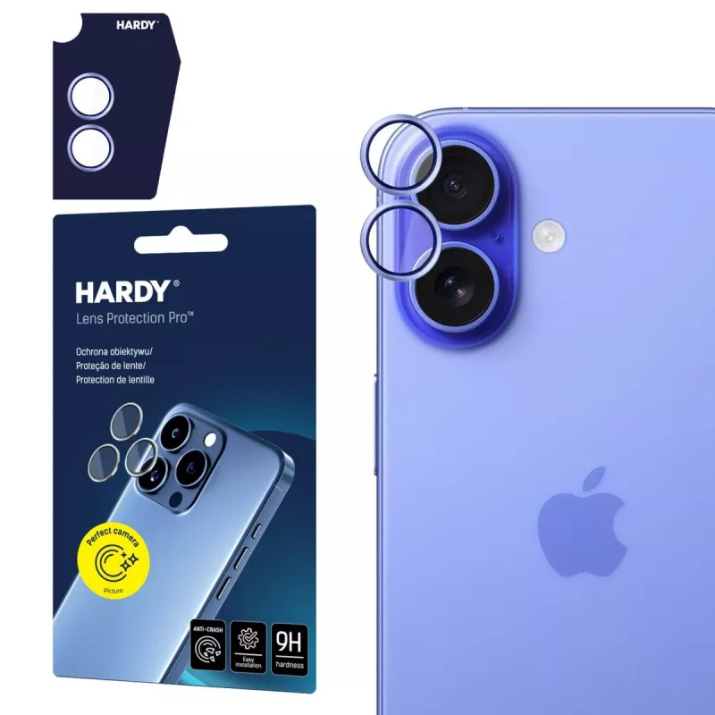 3MK HARDYLens Protection Pro Kamera-Linsenschutz für Apple iPhone 17 - Blau