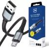 3mk Hyper Cable N-SERIES USB-A auf Micro 3m QC 3.0 5V/2A 10W Schwarz