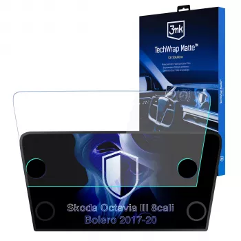 3MK PROTECTION Skoda Octavia III Bolero (2017-2020) TechWrap Matter Displayschutzfolie für die Mittelkonsole