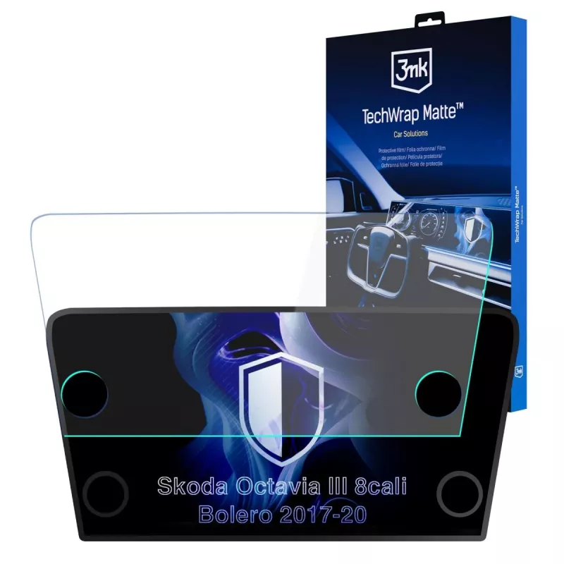 3MK PROTECTION Skoda Octavia III Bolero (2017-2020) TechWrap Matter Displayschutzfolie für die Mittelkonsole